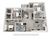 1437 SF 3 Bedrooms C2
